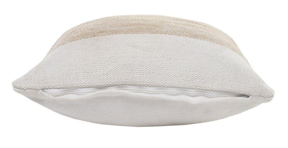 Set of Two 20" Sand Striped Throw Pillows
