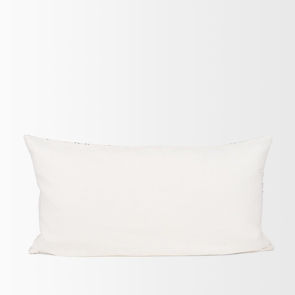 22" Brown Linen Throw Pillow Cover with Texture