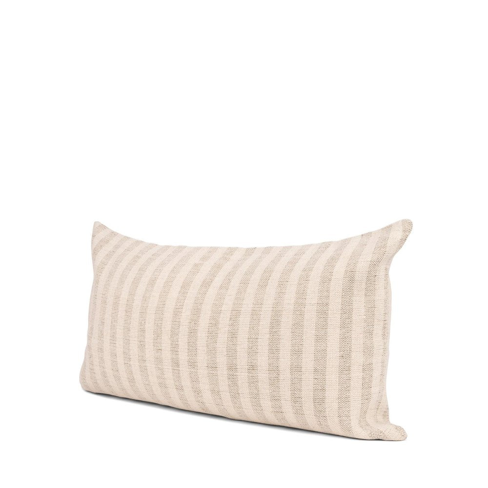 22" Brown Linen Throw Pillow Cover with Texture