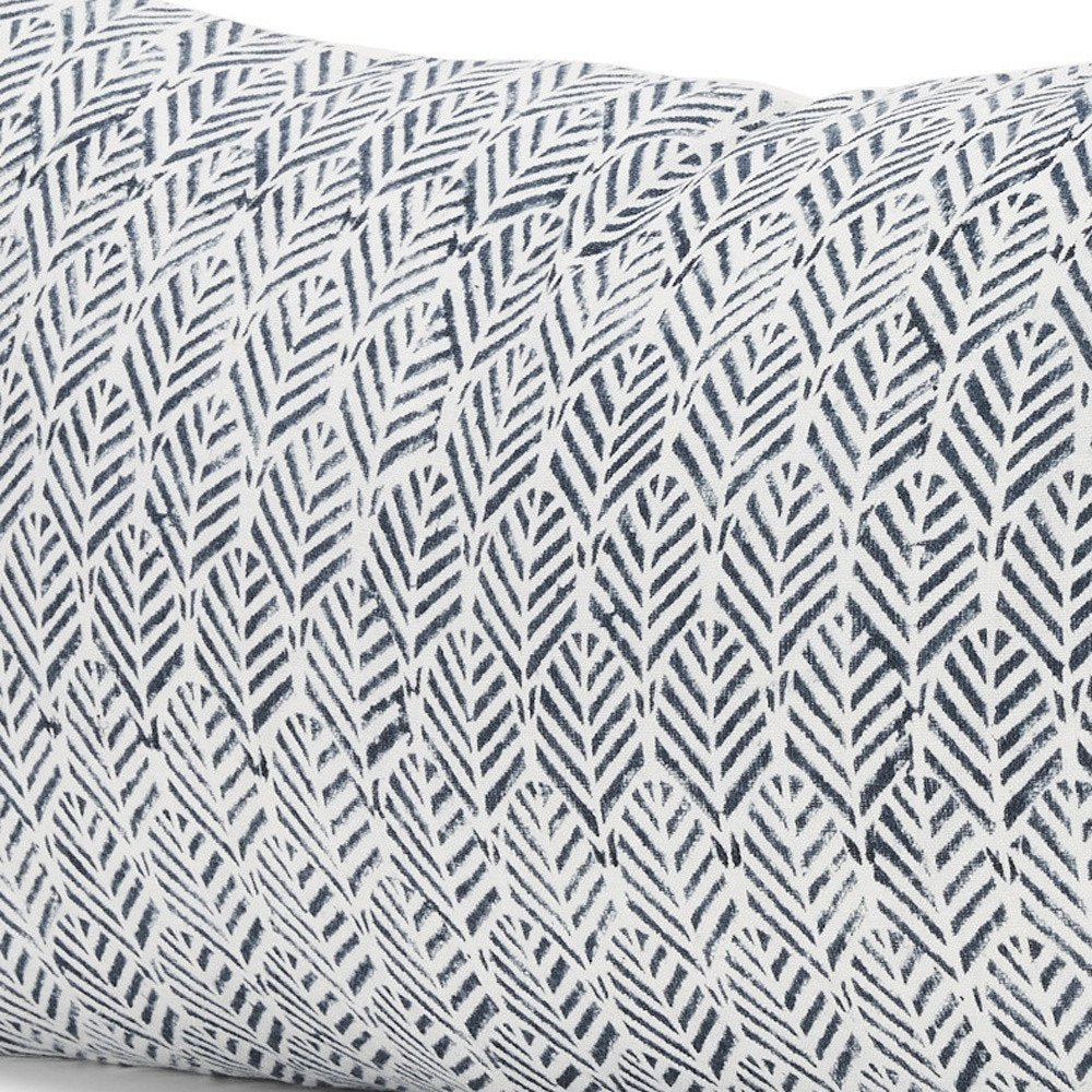 14" Cream Botanical Linen Throw Pillow Cover