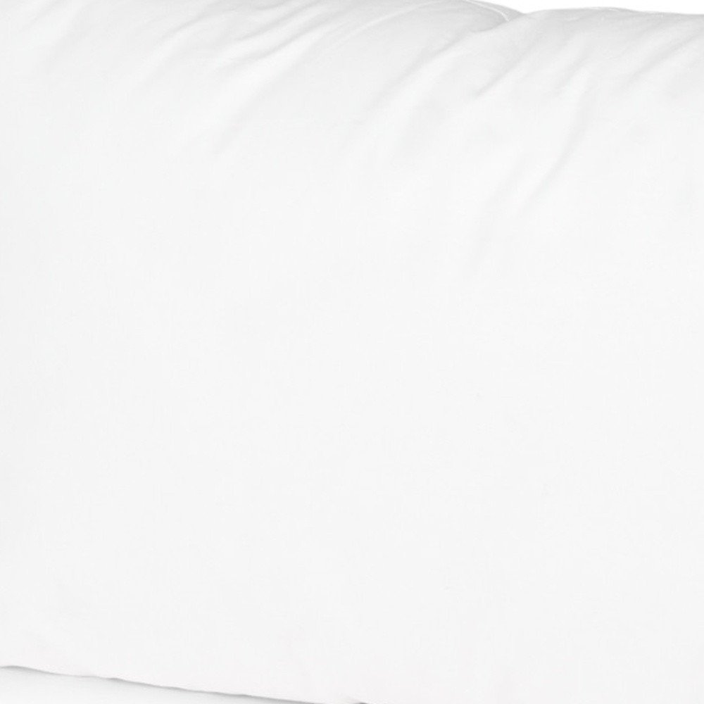13" X 21" White Lumbar Cotton Throw Pillow Insert