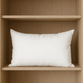 13" X 21" White Lumbar Cotton Throw Pillow Insert