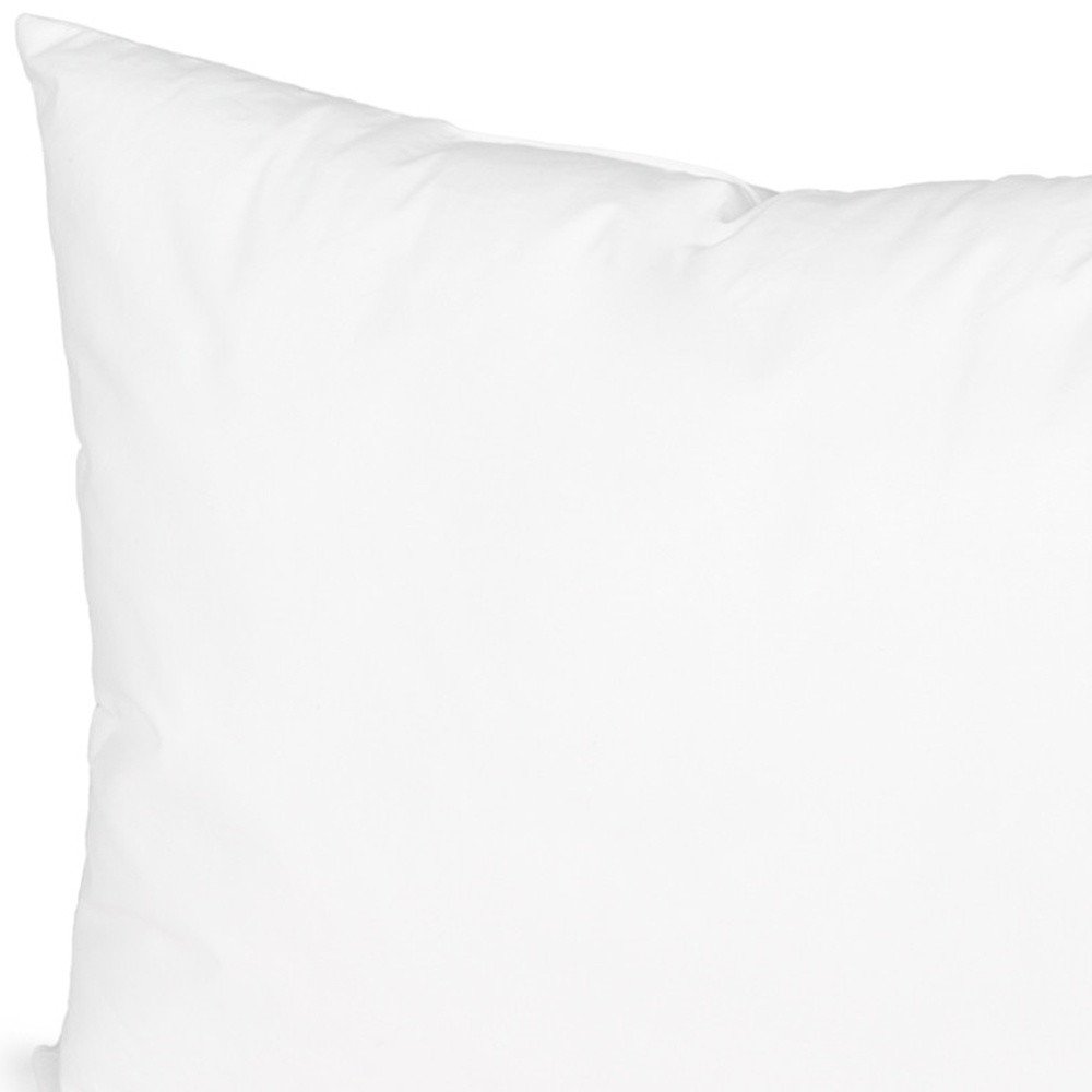 15" X 23" White Cotton Down Blend Throw Pillow Insert
