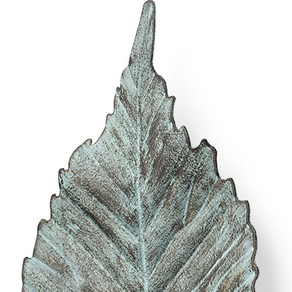 12" X 6" Green Metal Hanging Wall Decor