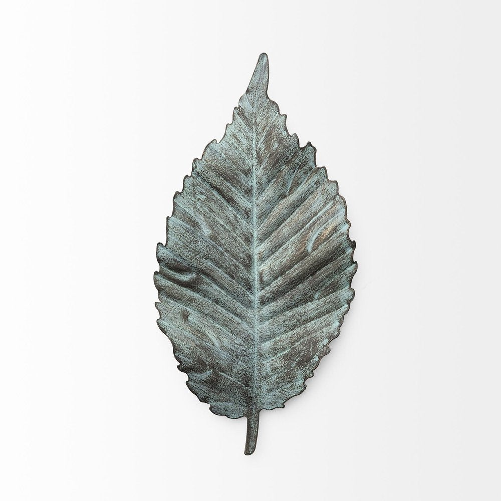 12" X 6" Green Metal Hanging Wall Decor