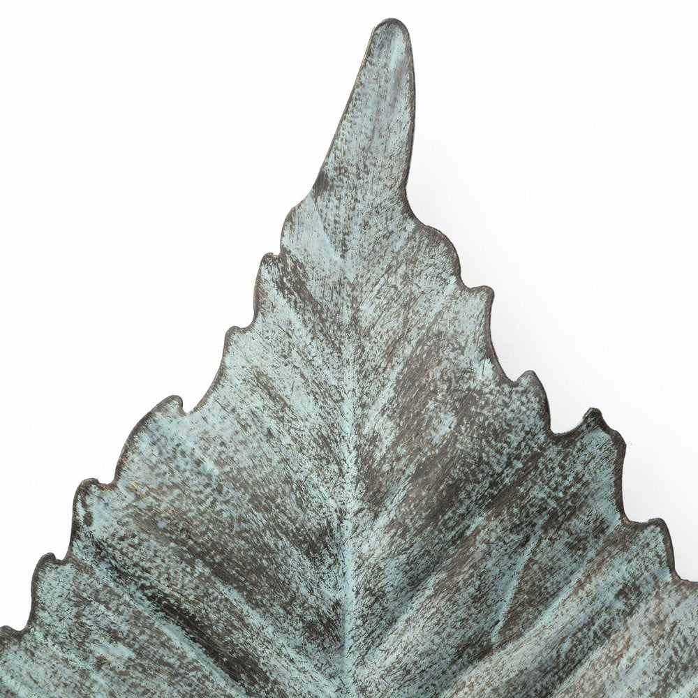 12" X 6" Green Metal Hanging Wall Decor