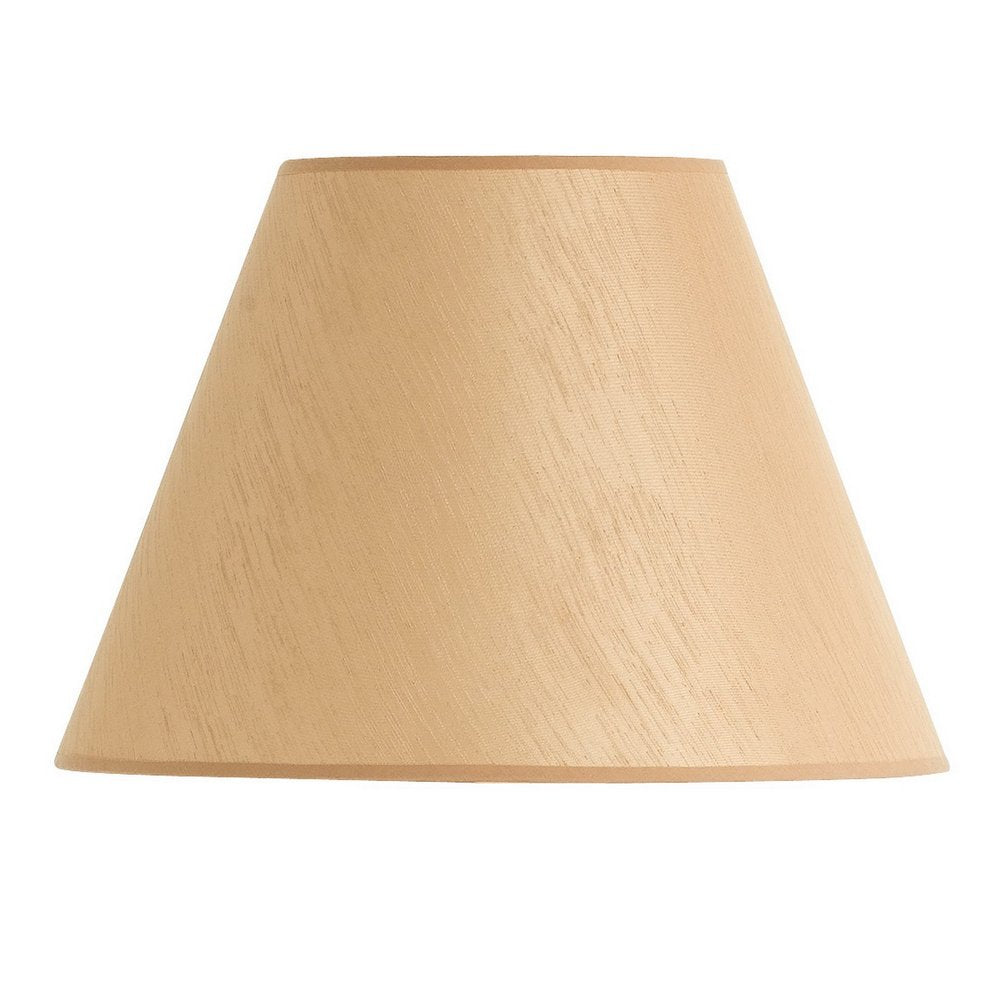 Golden Brown Linen Plain Empire Lamp Shade