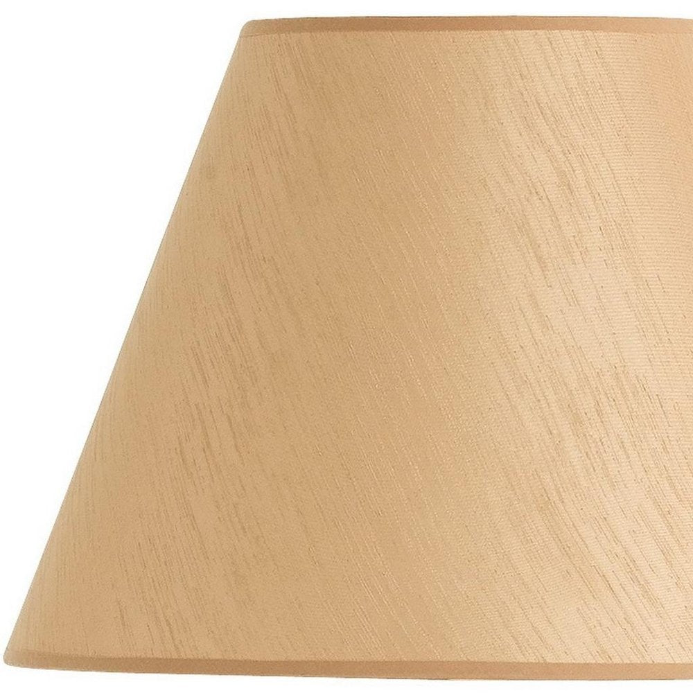 Golden Brown Linen Plain Empire Lamp Shade