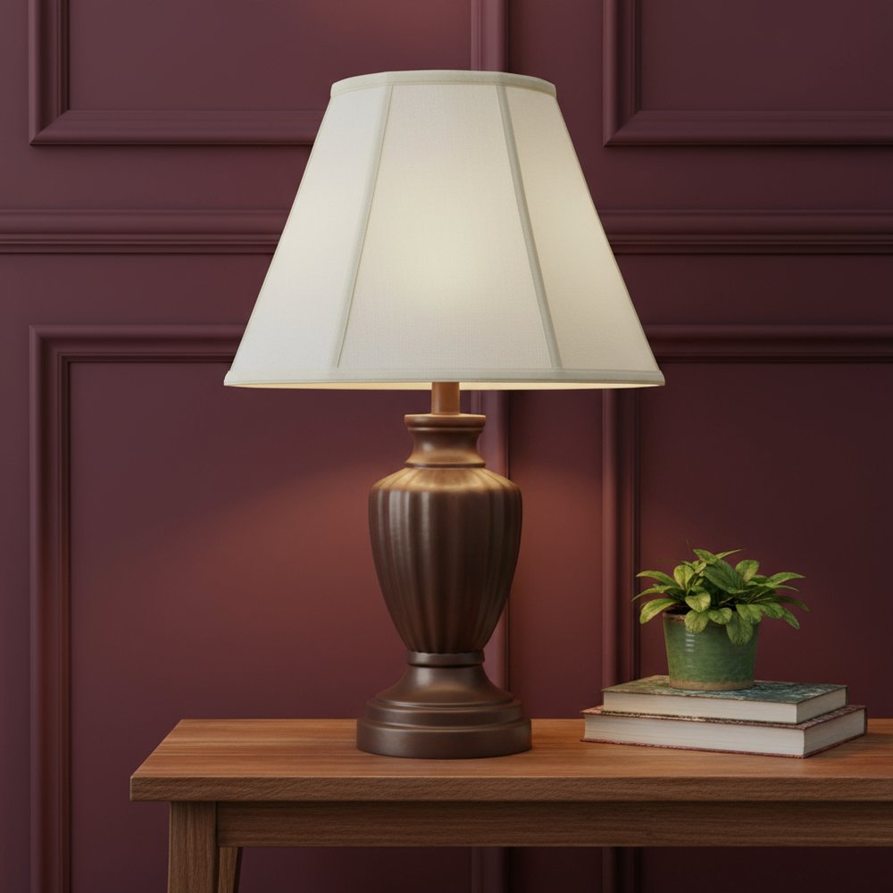 Eggshell Linen Piped Empire Lamp Shade