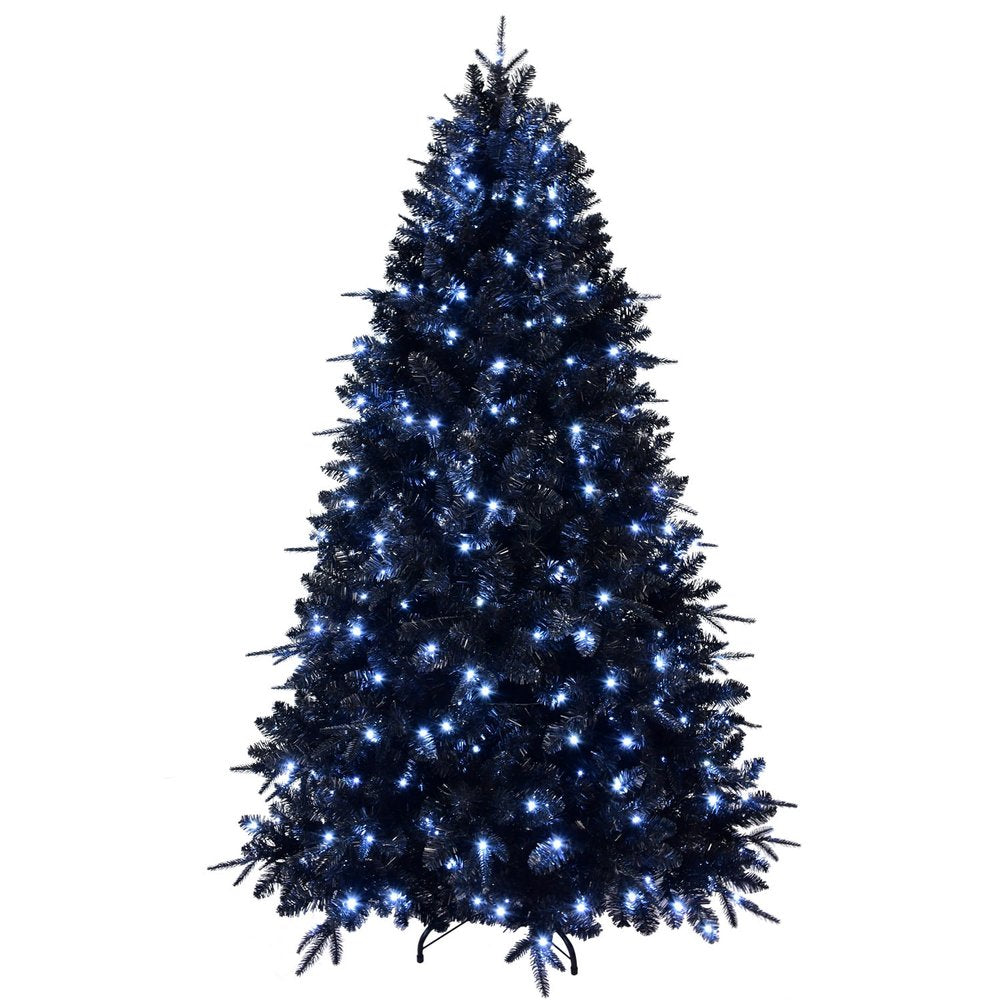5' Black Pre Lit Full Spruce Christmas Tree