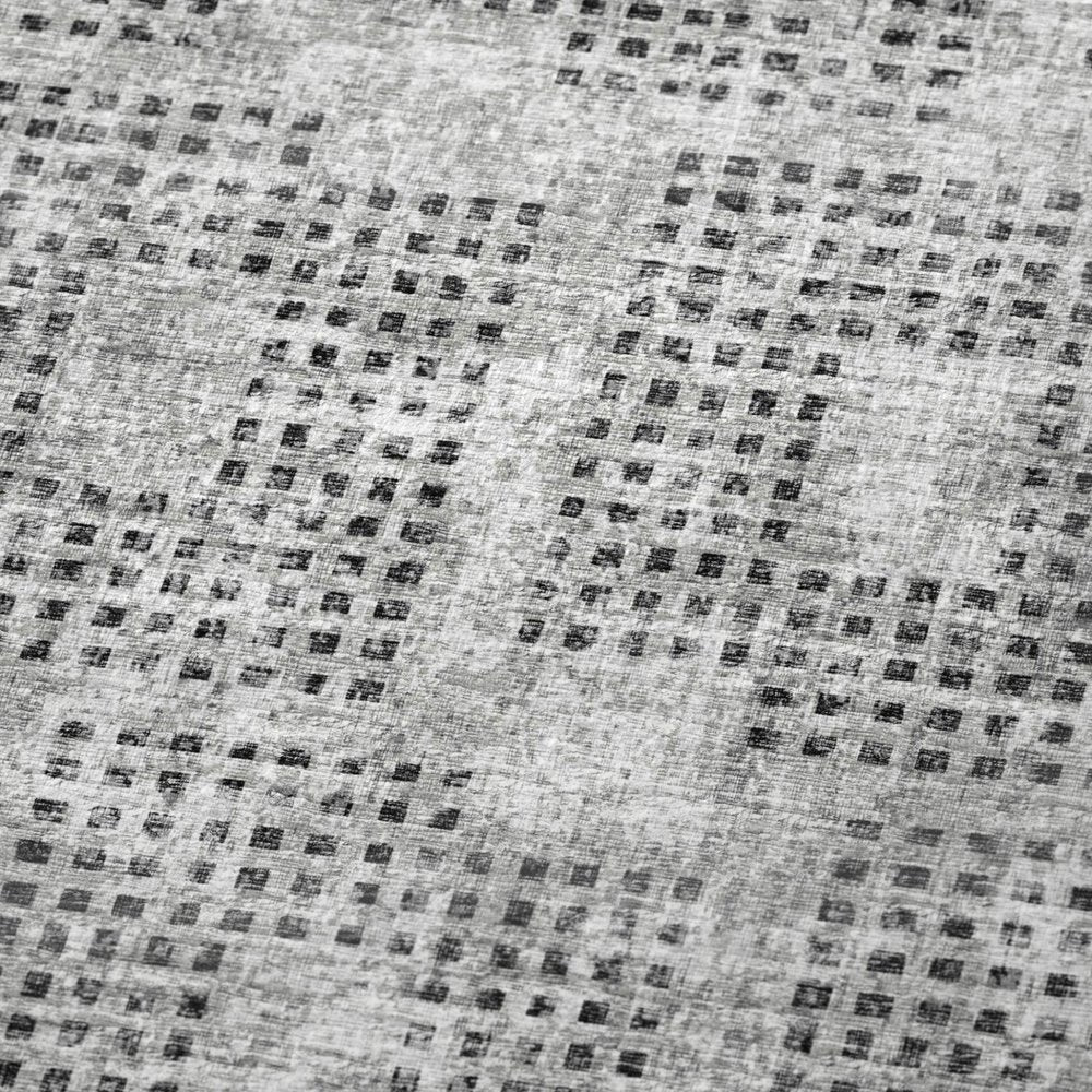 50" X 70" Gray And Silver Geometric Polyester Woven Plush Throw Blanket