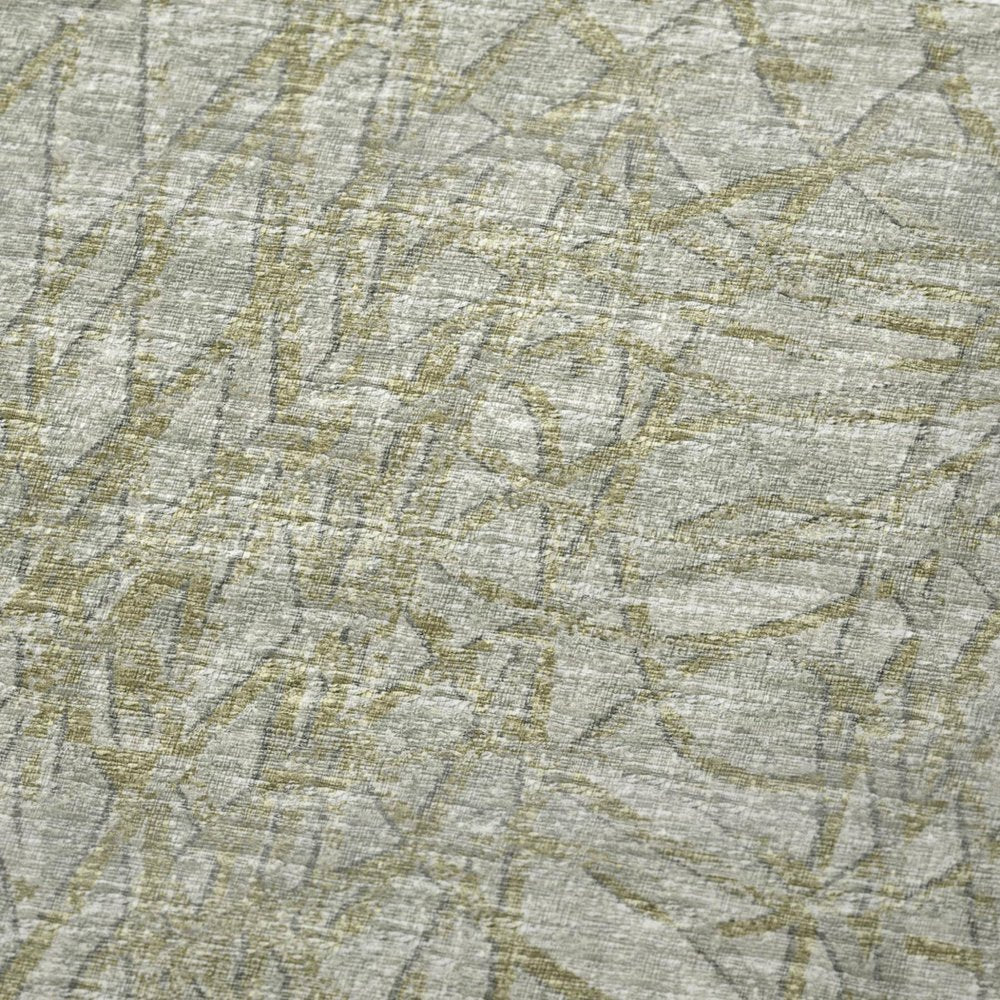 50" X 70" Sage And Beige Abstract Polyester Woven Plush Throw Blanket