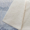 50" X 70" Blue And Beige Abstract Polyester Woven Plush Throw Blanket