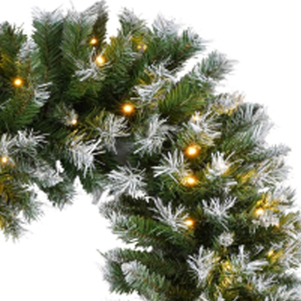 4' White Full Frosted Tropical Christmas Tree