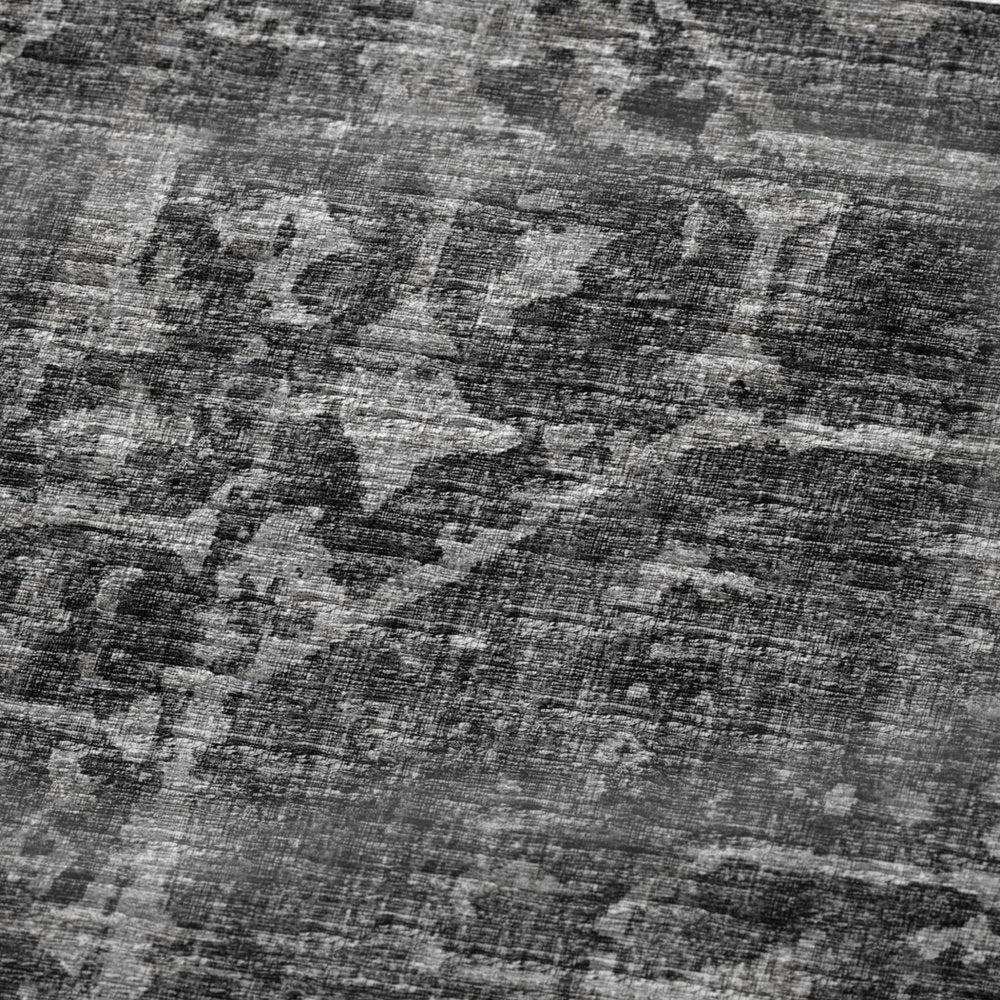 50" X 70" Black And Gray Damask Plush Throw Blanket