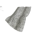 50" X 70" Pearl And Black Animal Print Plush Throw Blanket