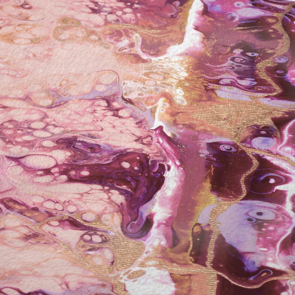 50" X 70" Pink And Ivory Abstract Plush Throw Blanket