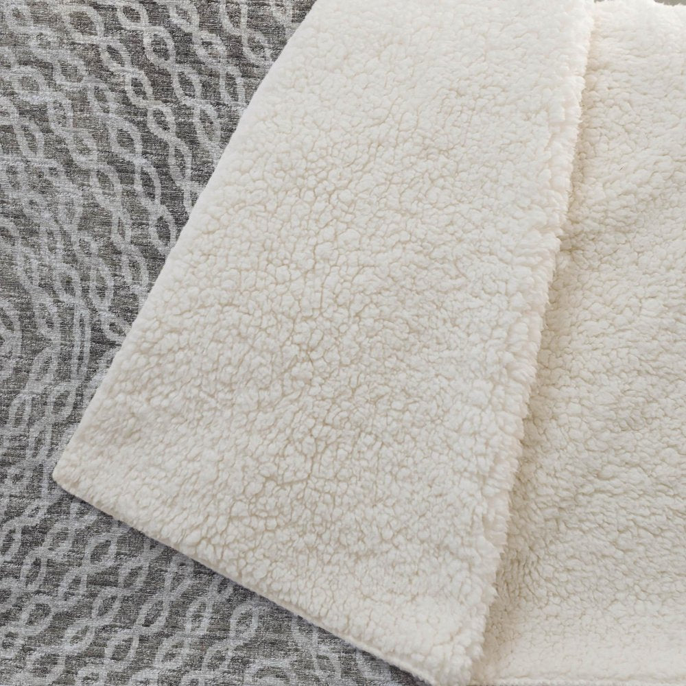 50" X 70" Chocolate And Beige Abstract Plush Throw Blanket