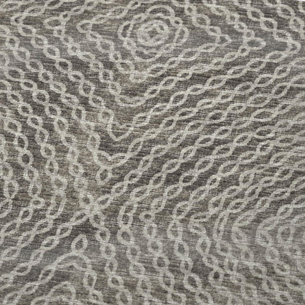 50" X 70" Chocolate And Beige Abstract Plush Throw Blanket
