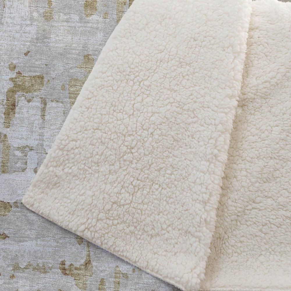 50" X 70" Coffee And Beige Abstract Plush Throw Blanket