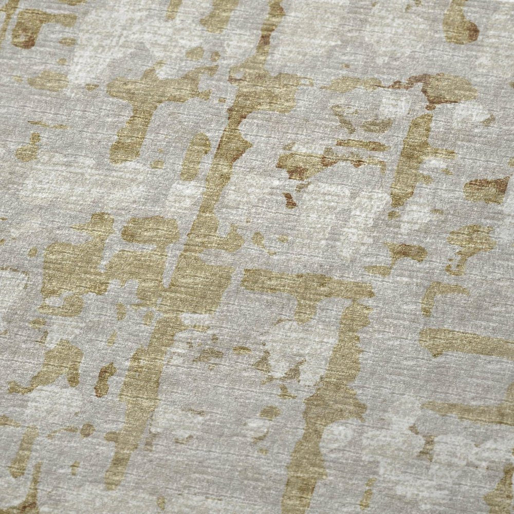 50" X 70" Coffee And Beige Abstract Plush Throw Blanket
