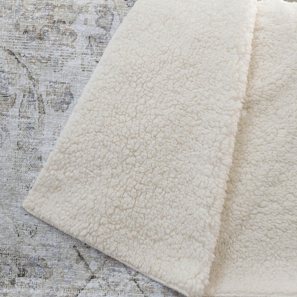 50" X 70" Linen Coffee And Ivory Damask Microfiber Plush Throw Blanket