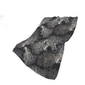 50" X 70" Midnight Ivory And Gray Floral Plush Throw Blanket