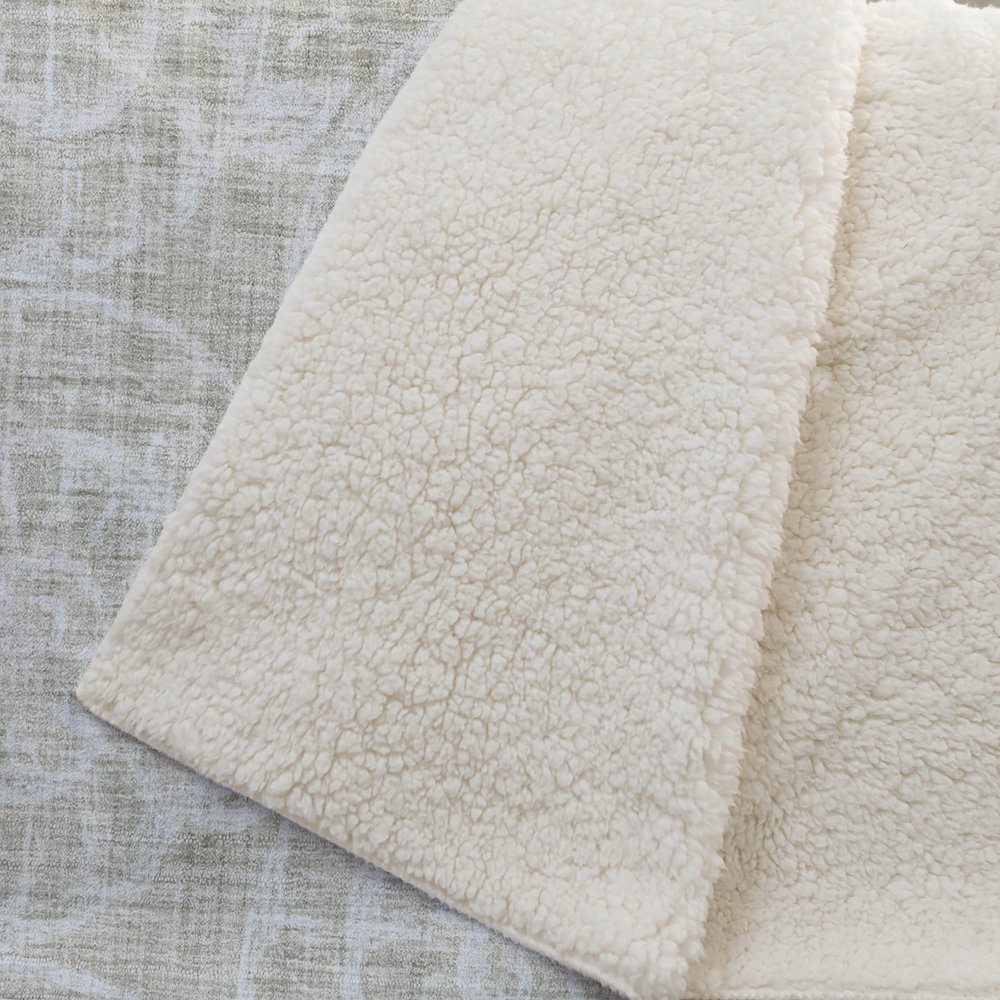 50" X 70" Beige And Ivory Microfiber Animal Print Plush Throw Blanket