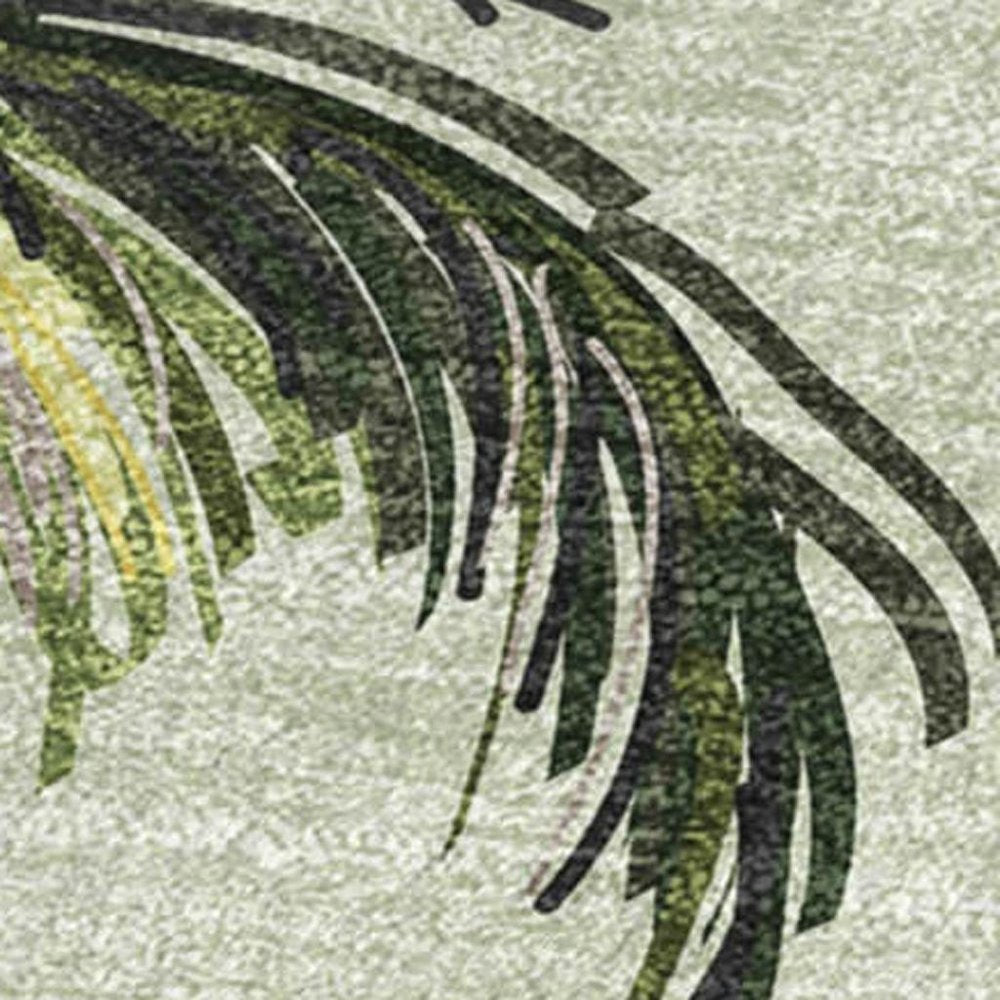 50" X 70" Green Palm Tree Microfiber Plush Throw Blanket