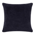 20" Black Cotton Throw Pillow Cover