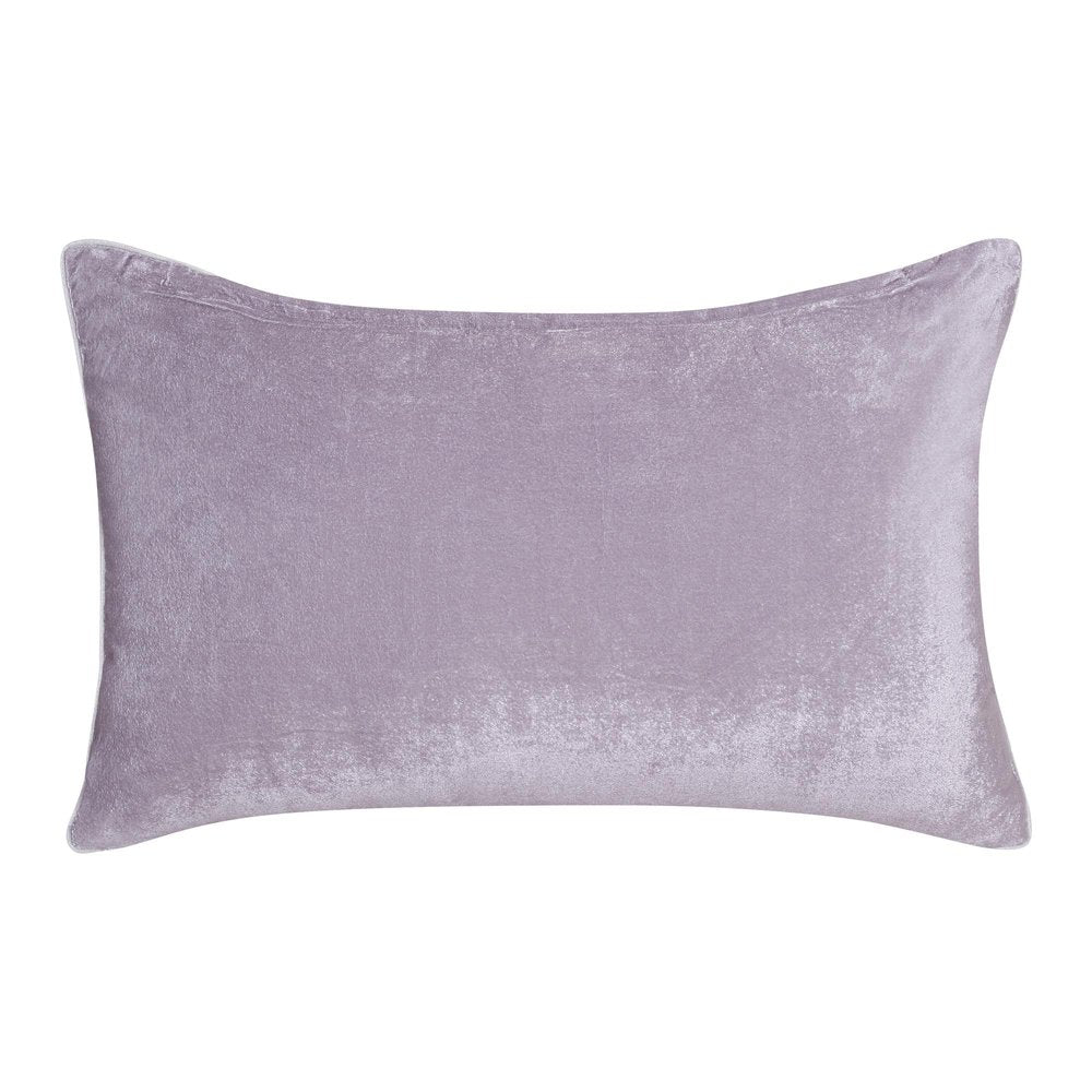 16" X 24" Gray And Silver Lumbar Throw Pillow Cover with Texture