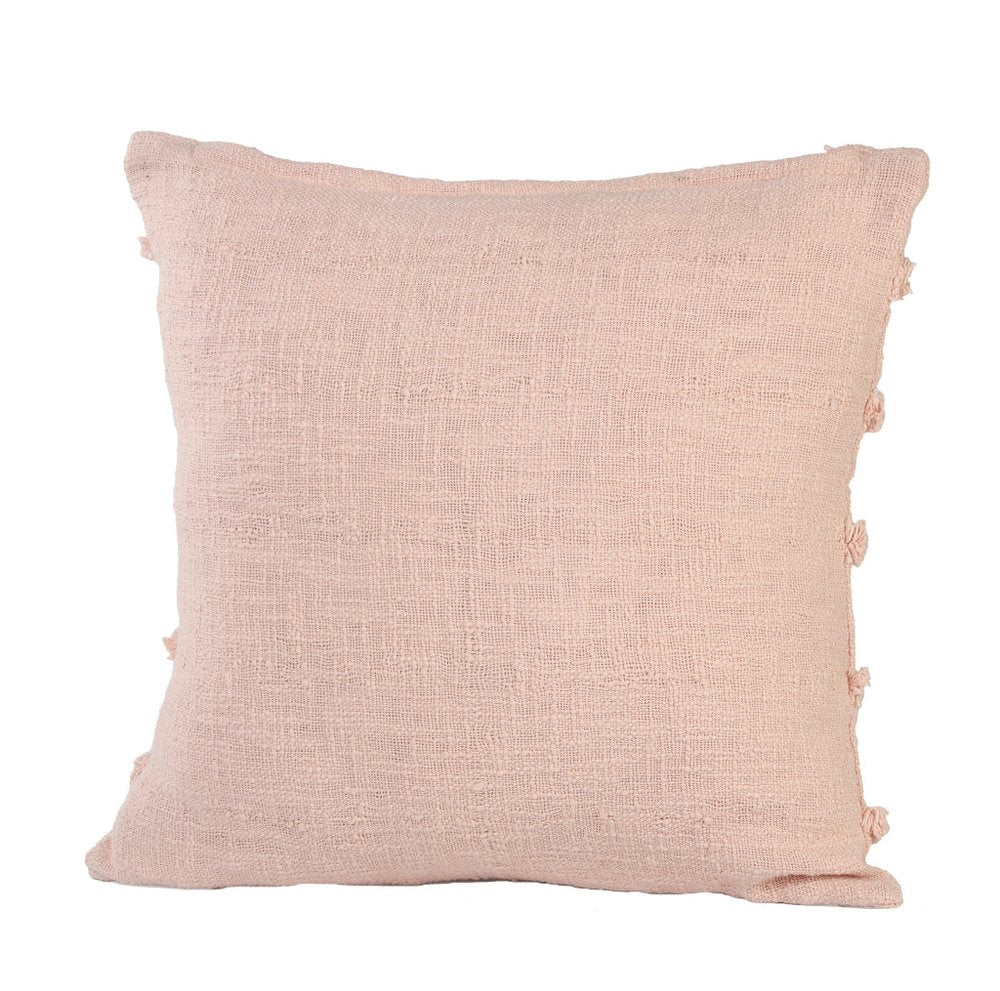 Set of Two 20" Pearl Striped Cotton Throw Pillow Covers with Tufts