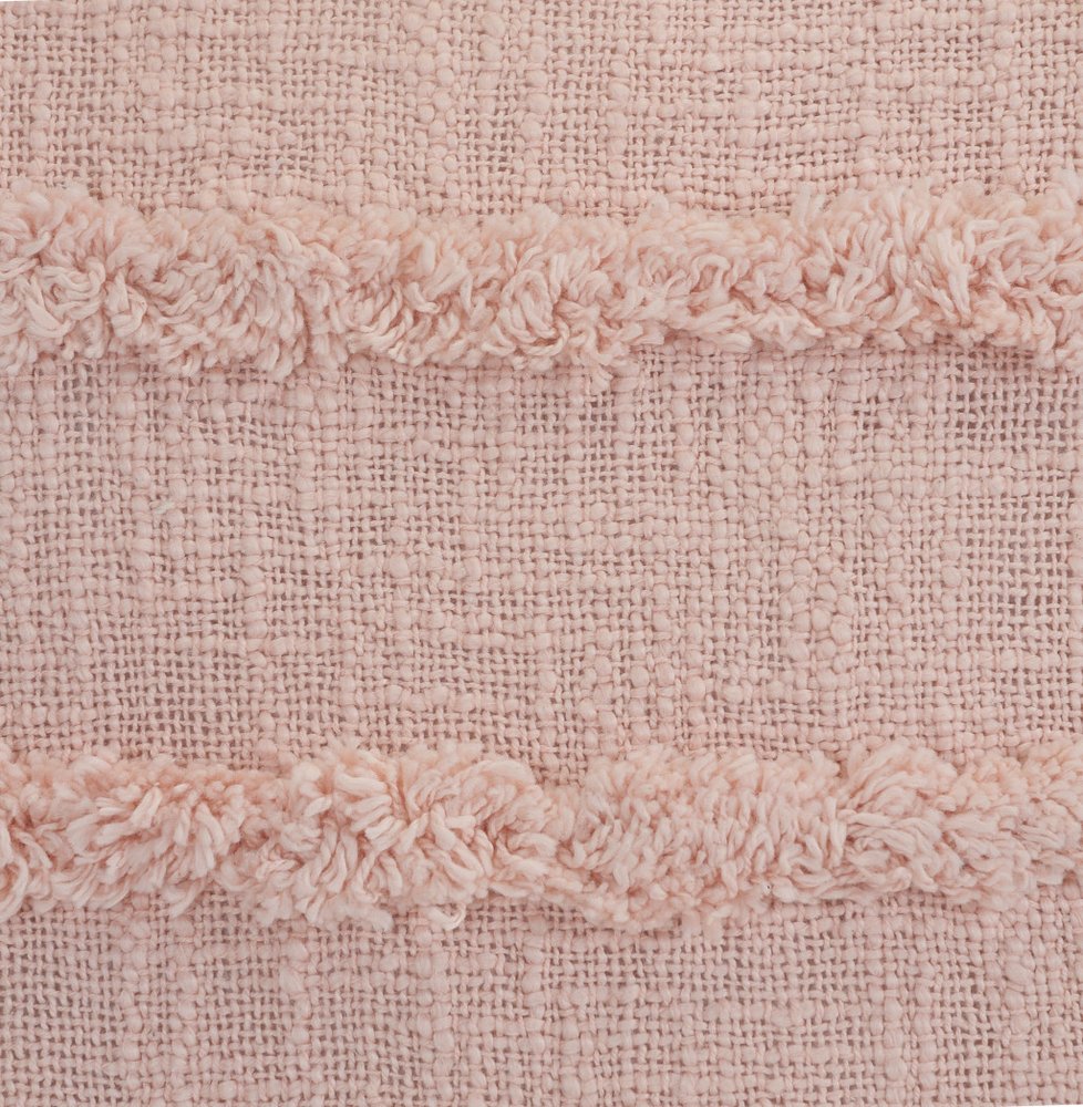 Set of Two 20" Pearl Striped Cotton Throw Pillow Covers with Tufts