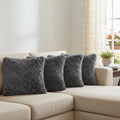Set of Four 18" X 18" Blue Lumbar Polyester Blend Throw Pillow Covers