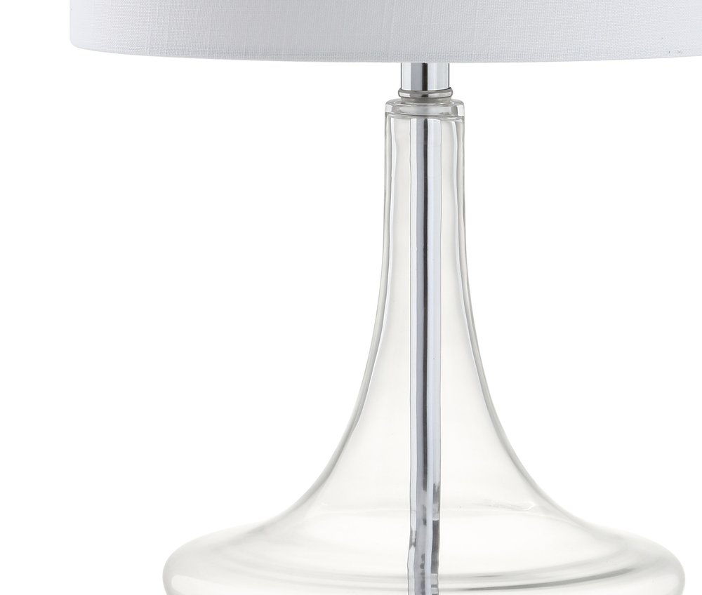 Set of Two 26" Silver Novelty Table Lamps With Drum Shades