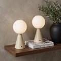 Set of Two 12" Clear Lighthouse USB Table Lamps