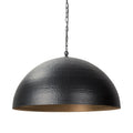 Black Metal Single Ceiling Light With Black Shades
