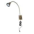 30" Rust Metal Spotlight Wall Sconce