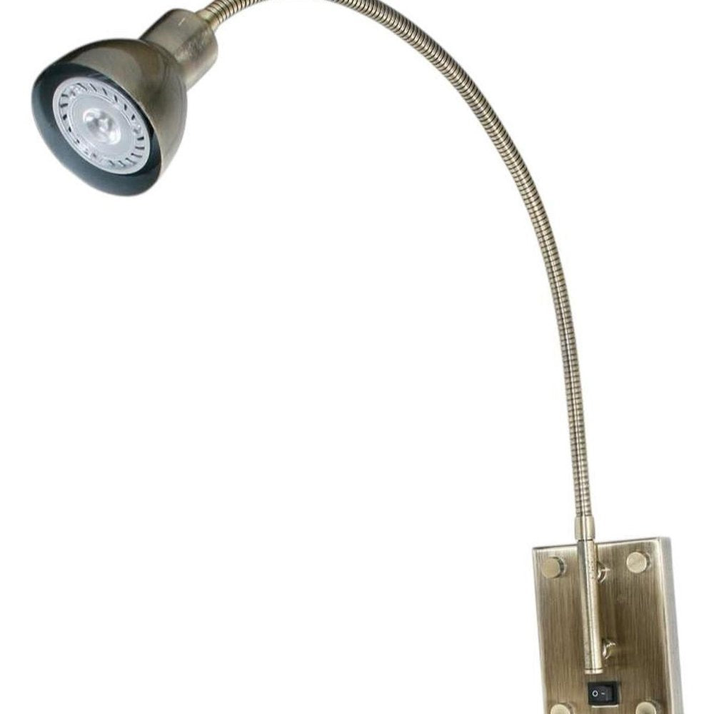 30" Rust Metal Spotlight Wall Sconce