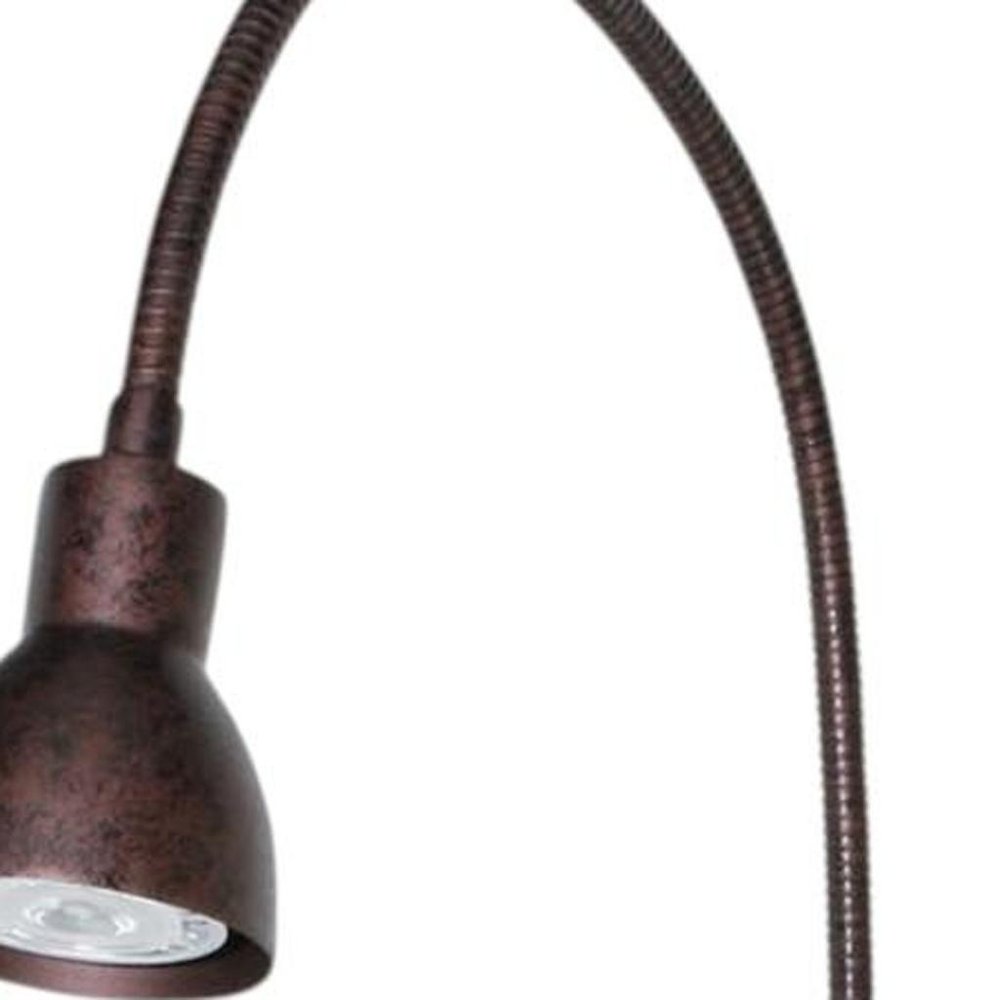 30" Rust Metal Spotlight Wall Sconce