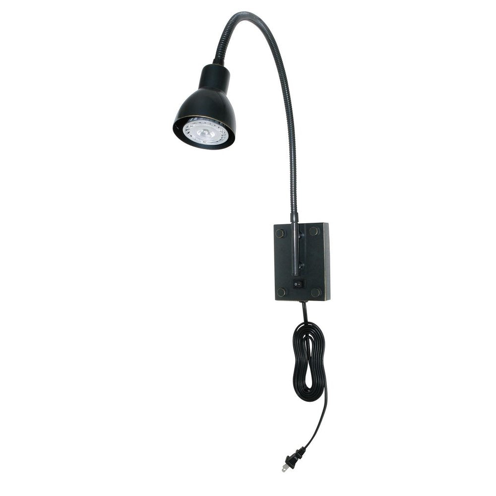 30" Rust Metal Spotlight Wall Sconce