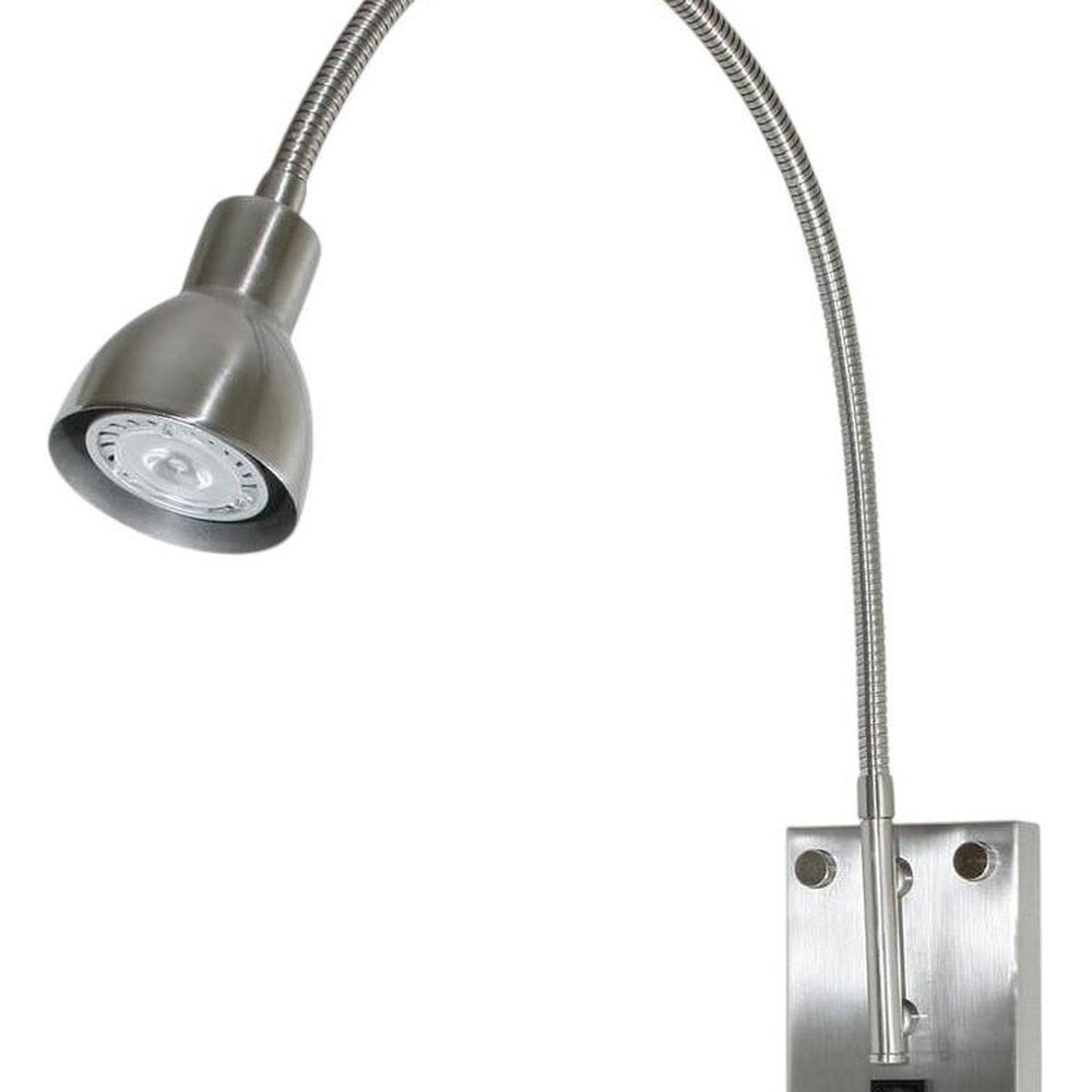 30" Antiqued Brass Metal Spotlight Wall Sconce