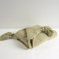 50" X 60" Sage Cotton Throw Blanket with Tassels