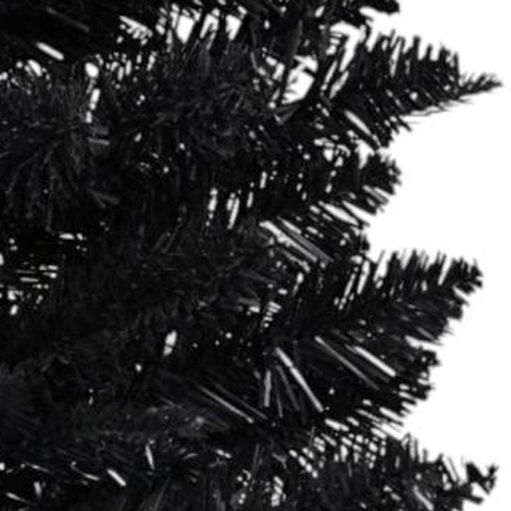 3' Black Full Fir Christmas Tree With Burlap Base
