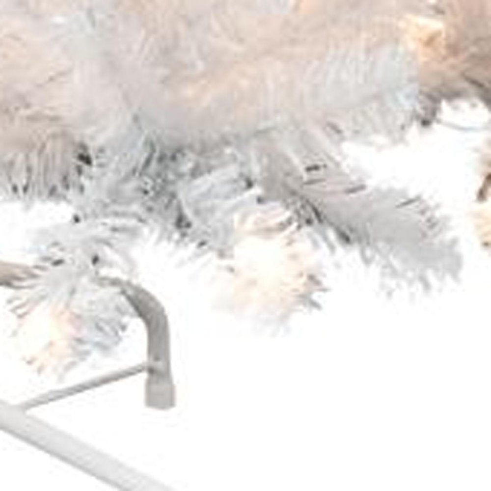 9' White Full Fir Christmas Tree With Tree Stand