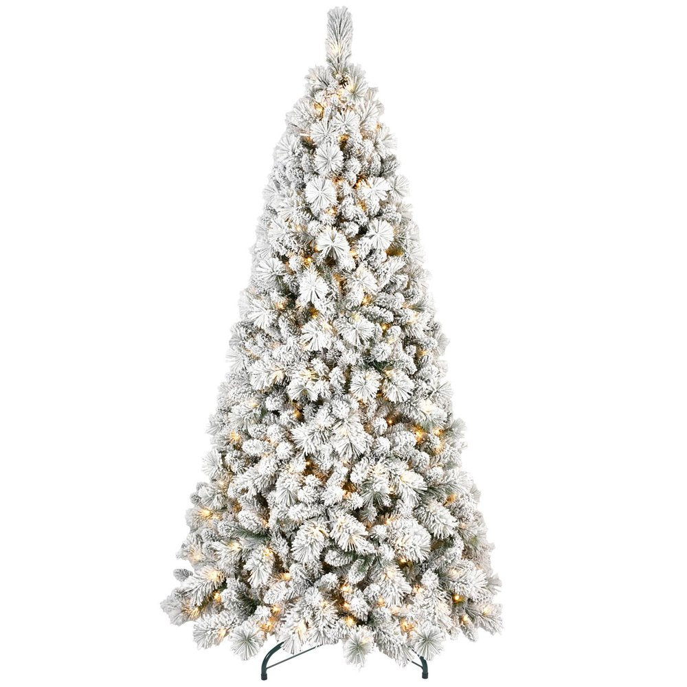 9' Snow Full Flocked Fir Christmas Tree
