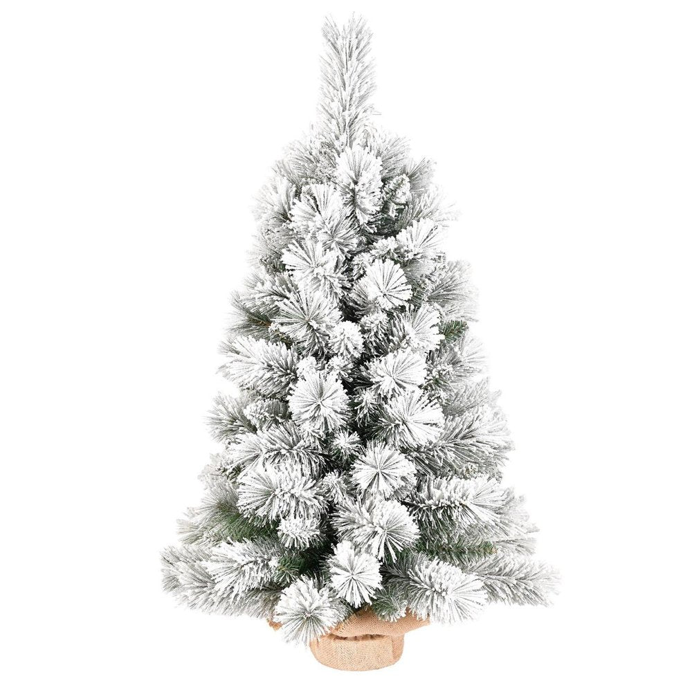 2' Full Flocked Pine Christmas Tree