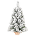 2' Full Flocked Pine Christmas Tree