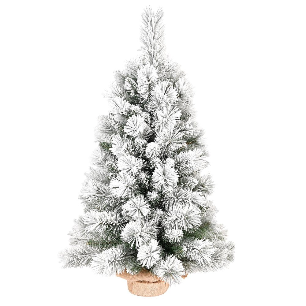 2' Full Flocked Pine Christmas Tree