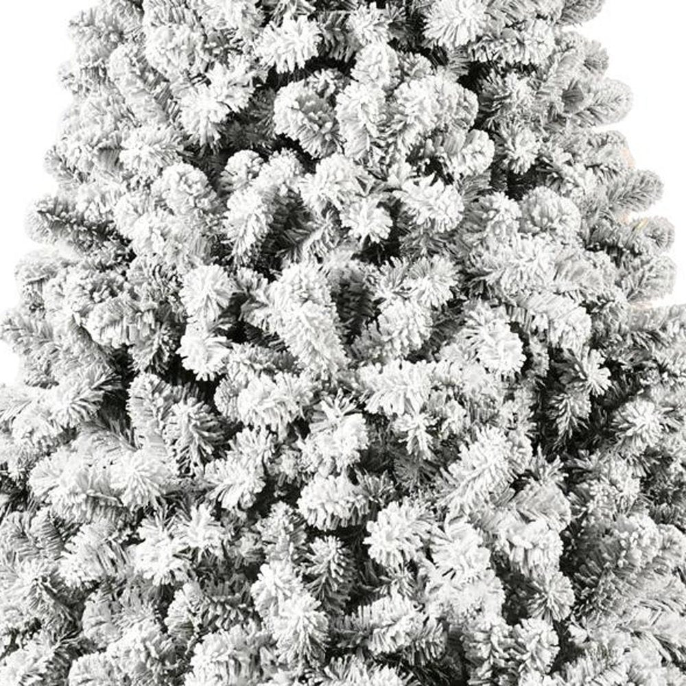 9' Full Flocked Pine Christmas Tree
